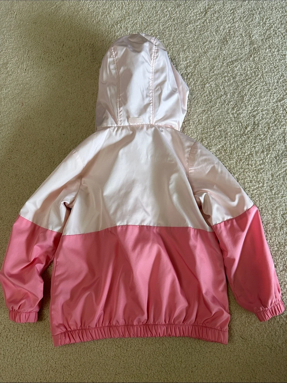 GAP Two-Tone Pink Hooded Windbreaker